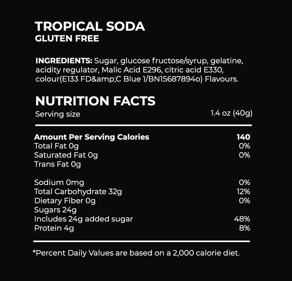 tropical soda candy ingredients
