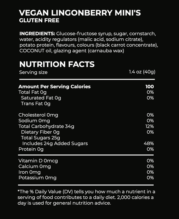 Lingonberry Minis ingredients