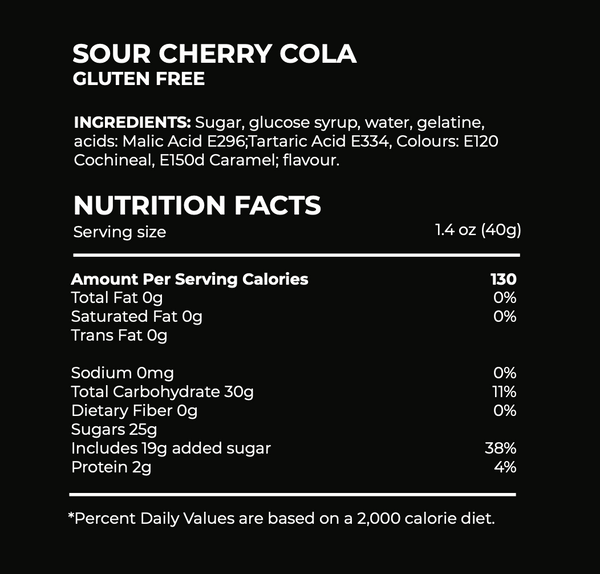 Sour Cherry Cola candy ingredients
